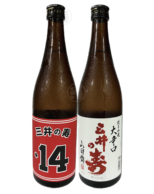 三井之壽 純米吟醸 大辛口＋14赤色LABEL 720ml Alc. 14% 入樽日期：07/23